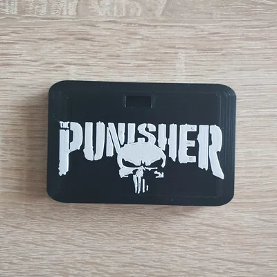 Mô hình trang trí để bàn biểu tượng The Punisher in 3D độc đáo