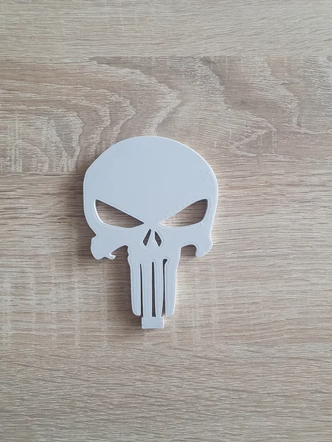 Mô hình trang trí để bàn biểu tượng The Punisher in 3D độc đáo - Image 3