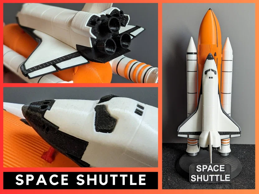 SPACE SHUTTLE – Model tàu con thoi NASA tỉ lệ 1:200 để in 3D - Image 1