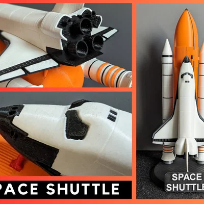 SPACE SHUTTLE – Model tàu con thoi NASA tỉ lệ 1:200 để in 3D