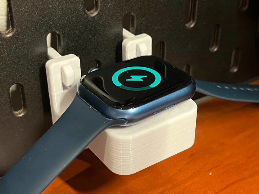 Giá đỡ sạc Apple Watch USB-C cho pegboard IKEA Skadis - Image 2