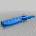 Giá kẹp tiền shotgun nòng đôi V1 (Double Barrel shotgun money holder V1) - Thumbnail 2