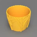 Planter 03 - Chậu cây đơn giản họa tiết nhánh/cỏ - Thumbnail 2
