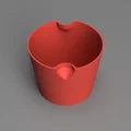 Planter 03 - Chậu cây đơn giản họa tiết nhánh/cỏ - Thumbnail 10