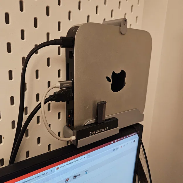 Giá treo Mac Mini lên bảng treo IKEA Skadis - Gọn gàng, thẩm mỹ - Image 1