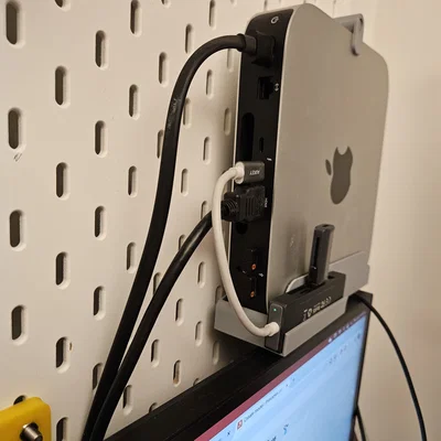 Giá treo Mac Mini lên bảng treo IKEA Skadis - Gọn gàng, thẩm mỹ