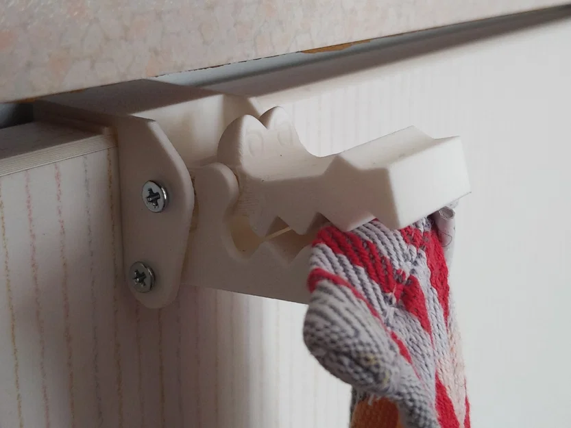 Móc kẹp khăn cá sấu tự nhả (Self releasing croco towel clamp hook) - Image 1