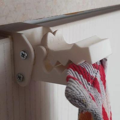Móc kẹp khăn cá sấu tự nhả (Self releasing croco towel clamp hook)