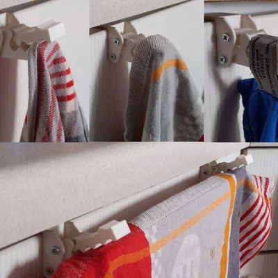 Móc kẹp khăn cá sấu tự nhả (Self releasing croco towel clamp hook)