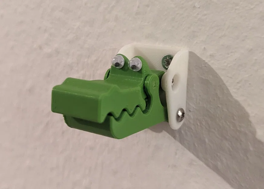 Móc kẹp túi kiểu croco tự nhả (Self releasing croco bag clamp hook) - Image 1