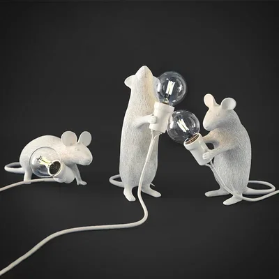 Mô hình đèn ngủ hình chú chuột (Cool mouse lamp) - Bản in 3D cải tiến