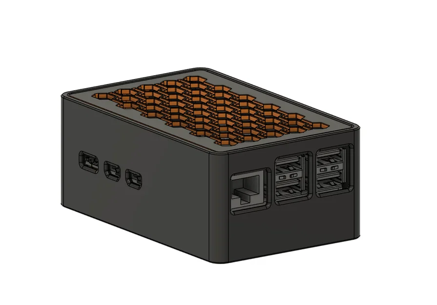 Vỏ đáy Raspberry Pi 5 & PineberryPi HatDrive! Bottom Case - Image 1