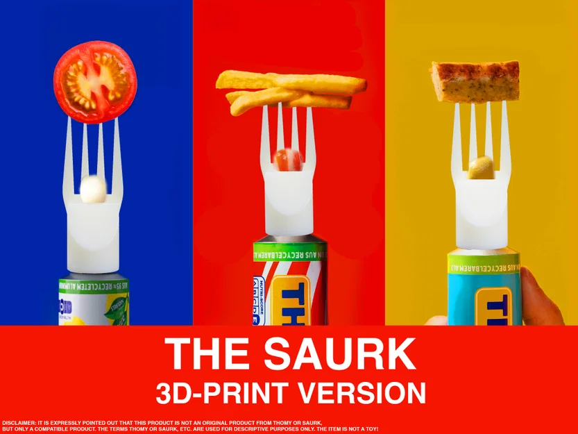 THE SAURK - THOMY Tube Fork - Bản in dễ & dùng được - Image 1