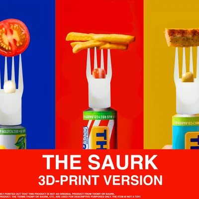 THE SAURK - THOMY Tube Fork - Bản in dễ & dùng được