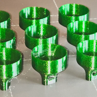 Cap có lỗ cho ornament 100% kích thước, không cần support
