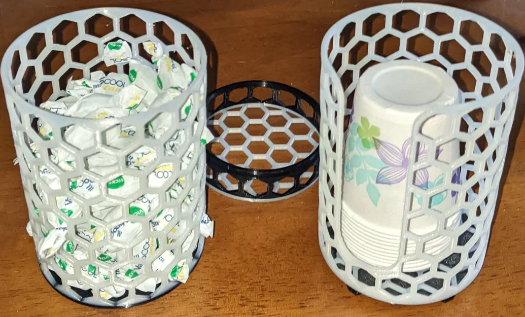 Hộp & Ống Trụ Lưới Hex Mesh (Hex Mesh Containers and Cylinders) - Image 1