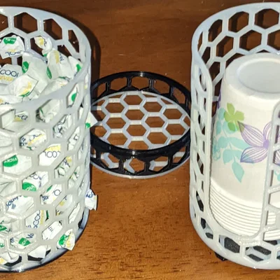 Hộp & Ống Trụ Lưới Hex Mesh (Hex Mesh Containers and Cylinders)