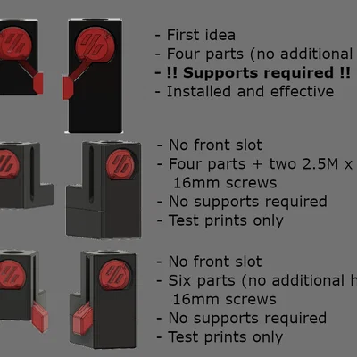 Voron 0.2 - LazyCams - Idlers khóa không cần tool (cho Top hat)
