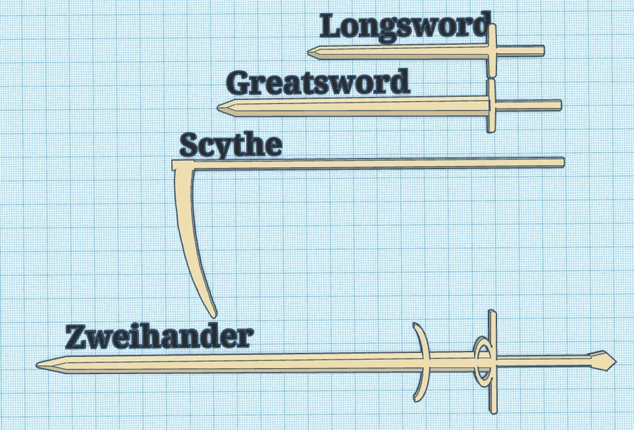 Kiếm Zweihander cho Dummy 13 - Phụ kiện vũ khí 3D độc đáo - Image 2