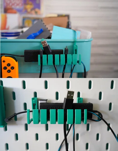 Bộ organizer kẹp (clip-on) cho xe đẩy Ikea Raskog / Rashult - Image 5