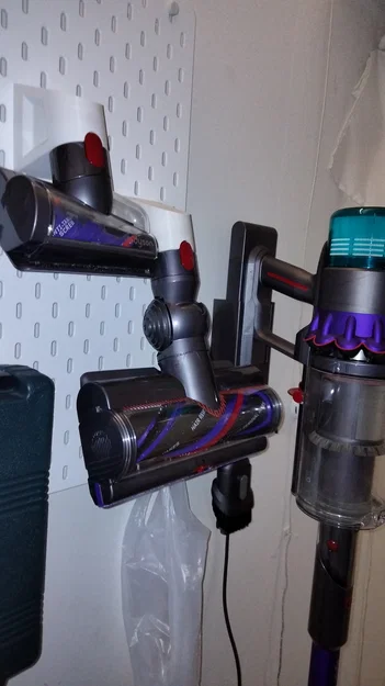Giá treo phụ kiện máy hút bụi Dyson trên bảng IKEA Skadis in 3D - Image 1