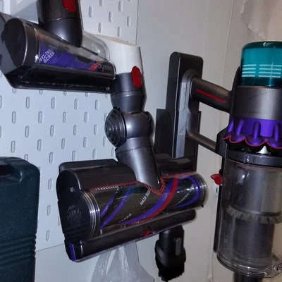 Giá treo phụ kiện máy hút bụi Dyson trên bảng IKEA Skadis in 3D