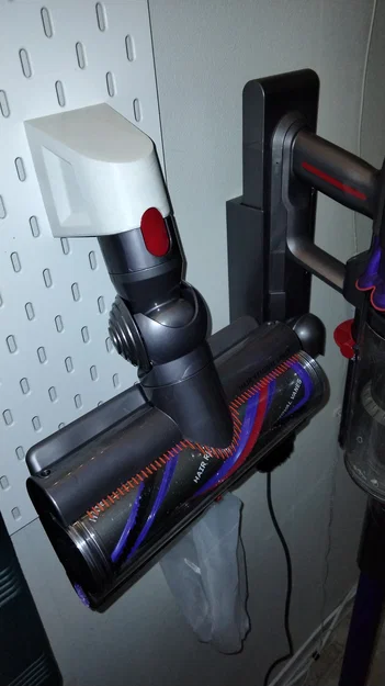 Giá treo phụ kiện máy hút bụi Dyson trên bảng IKEA Skadis in 3D - Image 4
