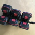 Giá treo pin Parkside X20 (lưu trữ 6 viên) in 3D gọn gàng - Thumbnail 1