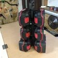 Giá treo pin Parkside X20 (lưu trữ 6 viên) in 3D gọn gàng - Thumbnail 3