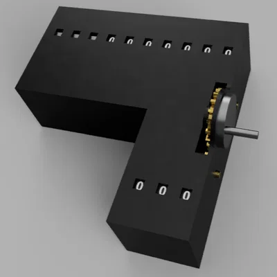 Bộ đếm cơ khí thập phân–nhị phân (Decimal binary mechanical counter)