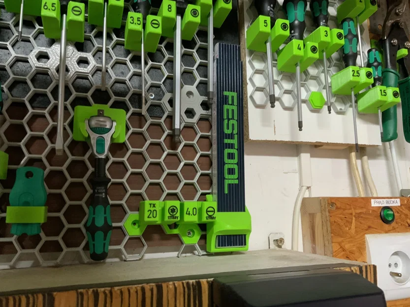 Ngàm treo thước Festool cho bảng Honeycomb Storage Wall - Image 1