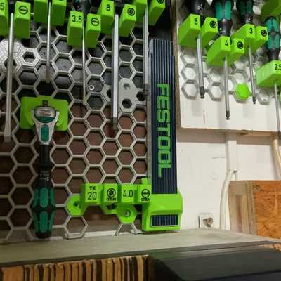 Ngàm treo thước Festool cho bảng Honeycomb Storage Wall