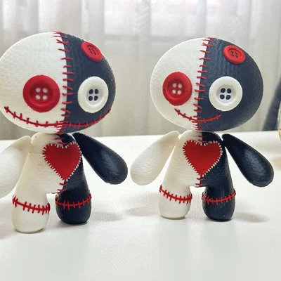 Búp bê Voodoo dễ thương có khớp (print-in-place)