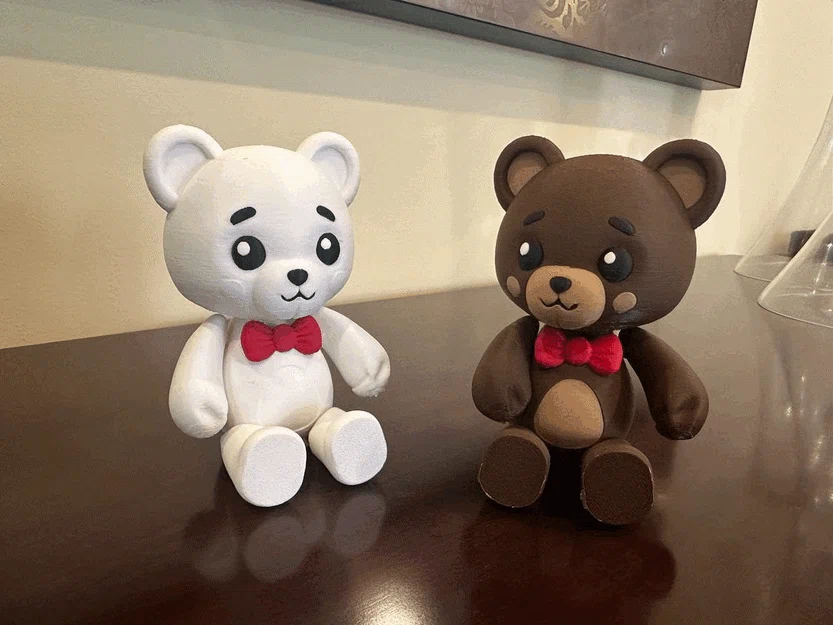 Đồ chơi gấu teddy khớp nối (print-in-place) - Image 2