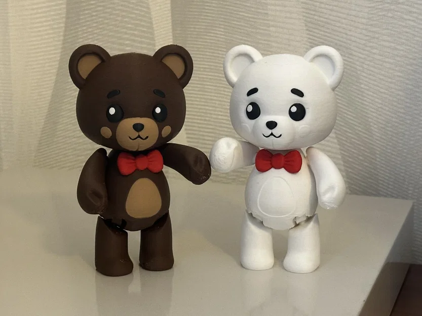 Đồ chơi gấu teddy khớp nối (print-in-place) - Image 4
