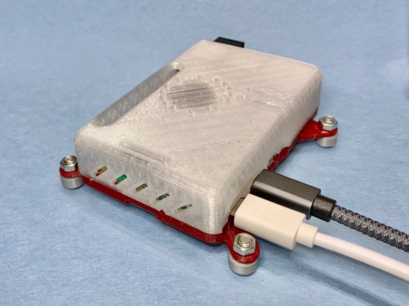 Case Raspberry Pi 5 tích hợp đế treo màn hình VESA 75x75mm - Image 1