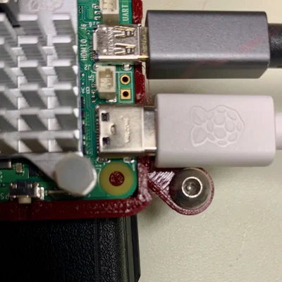 Case Raspberry Pi 5 tích hợp đế treo màn hình VESA 75x75mm