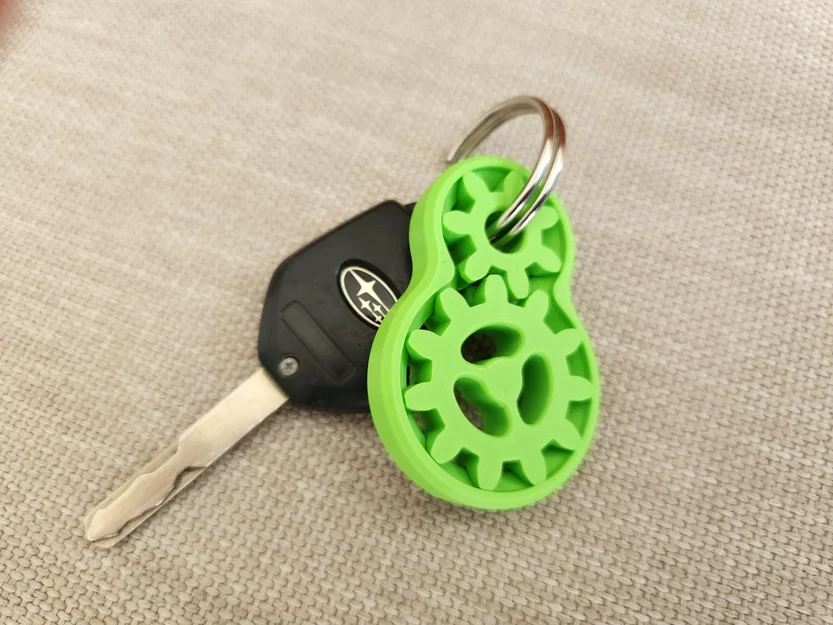 Thẻ Móc Khóa Fidget Bánh Răng (Gear Fidget Keychain Tag) - Image 3