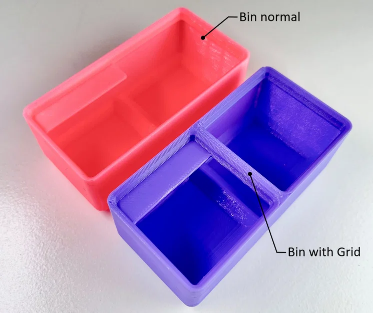 Gridfinity Bins medium size – Khay/box modular tối ưu không gian (2x1, 2x2) - Image 3