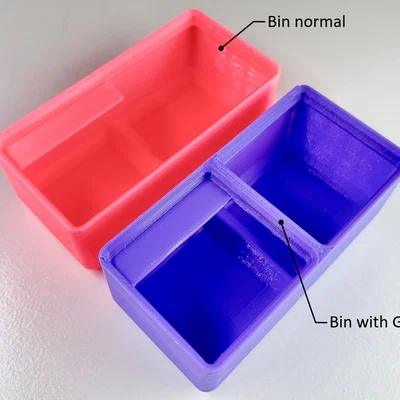 Gridfinity Bins medium size – Khay/box modular tối ưu không gian (2x1, 2x2)
