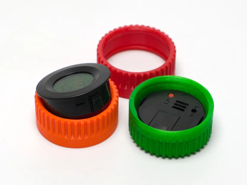 Nắp gắn Hygrometer cho hộp Silica Gel (3D_Workspace) - Image 3