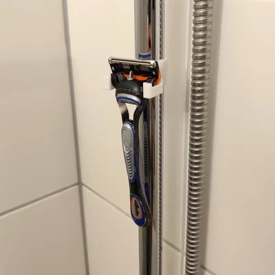 Giá Đỡ Dao Cạo Kẹp Thanh Treo Vòi Sen (Razor Holder for Shower Rail)