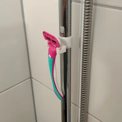 Giá Đỡ Dao Cạo Kẹp Thanh Treo Vòi Sen (Razor Holder for Shower Rail)