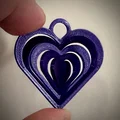 Trái tim fidget xoay (print-in-place) để treo – hợp Valentine, Noel… - Thumbnail 5
