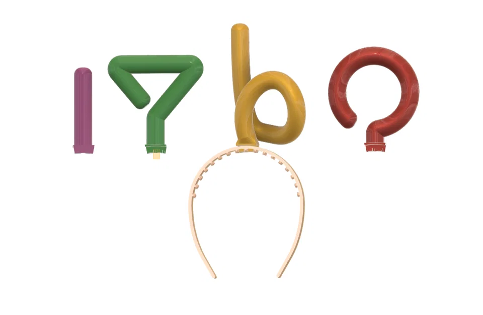 Mô hình phụ kiện bờm tóc Teletubbie 3D độc đáo cho lễ hội - Image 1