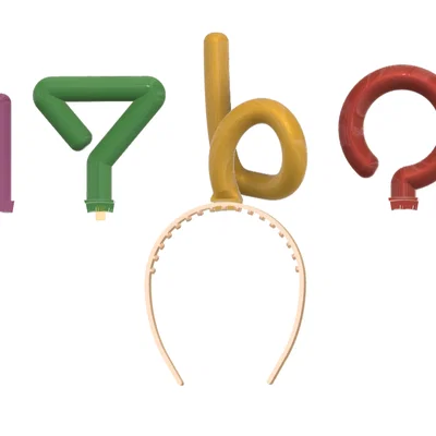 Mô hình phụ kiện bờm tóc Teletubbie 3D độc đáo cho lễ hội