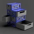 Hộp ngăn kéo xếp chồng & gắn tường được (Stackable & Wall Mountable) - Thumbnail 1