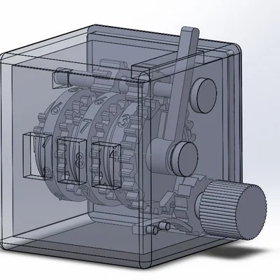 Mechanical Counter Version 1.0 – Bộ đếm cơ 3 chữ số (có reset)