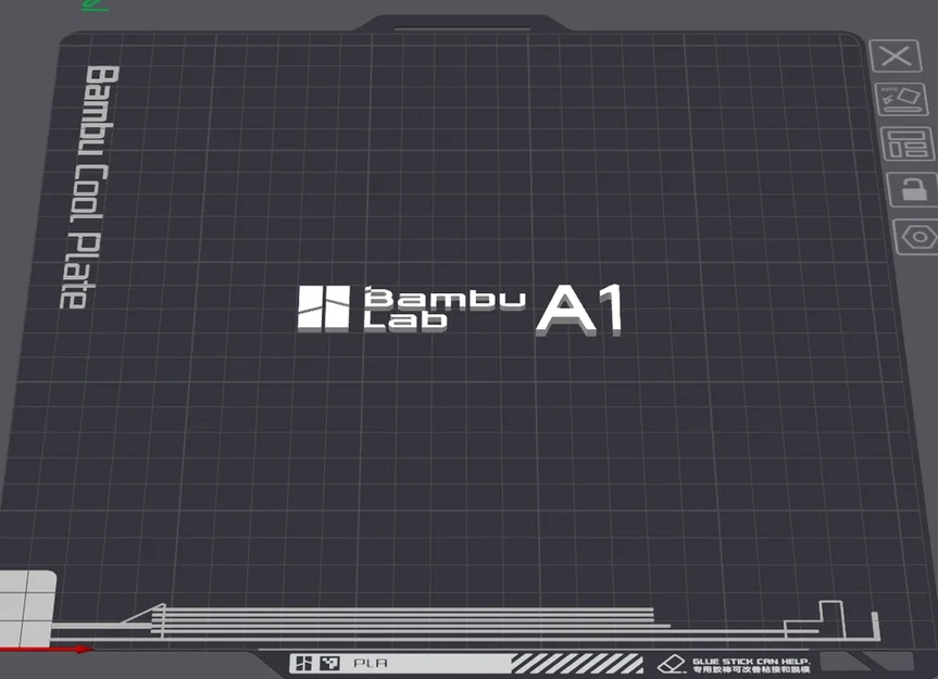 Logo Bambu Lab A1 cho CAD (BAMBU LAB A1 LOGO FOR CAD) - Image 1