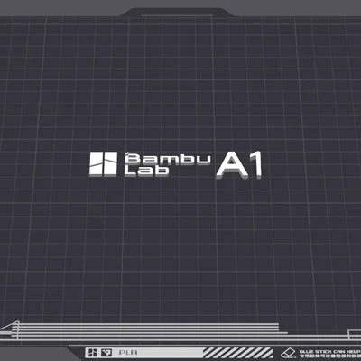 Logo Bambu Lab A1 cho CAD (BAMBU LAB A1 LOGO FOR CAD)